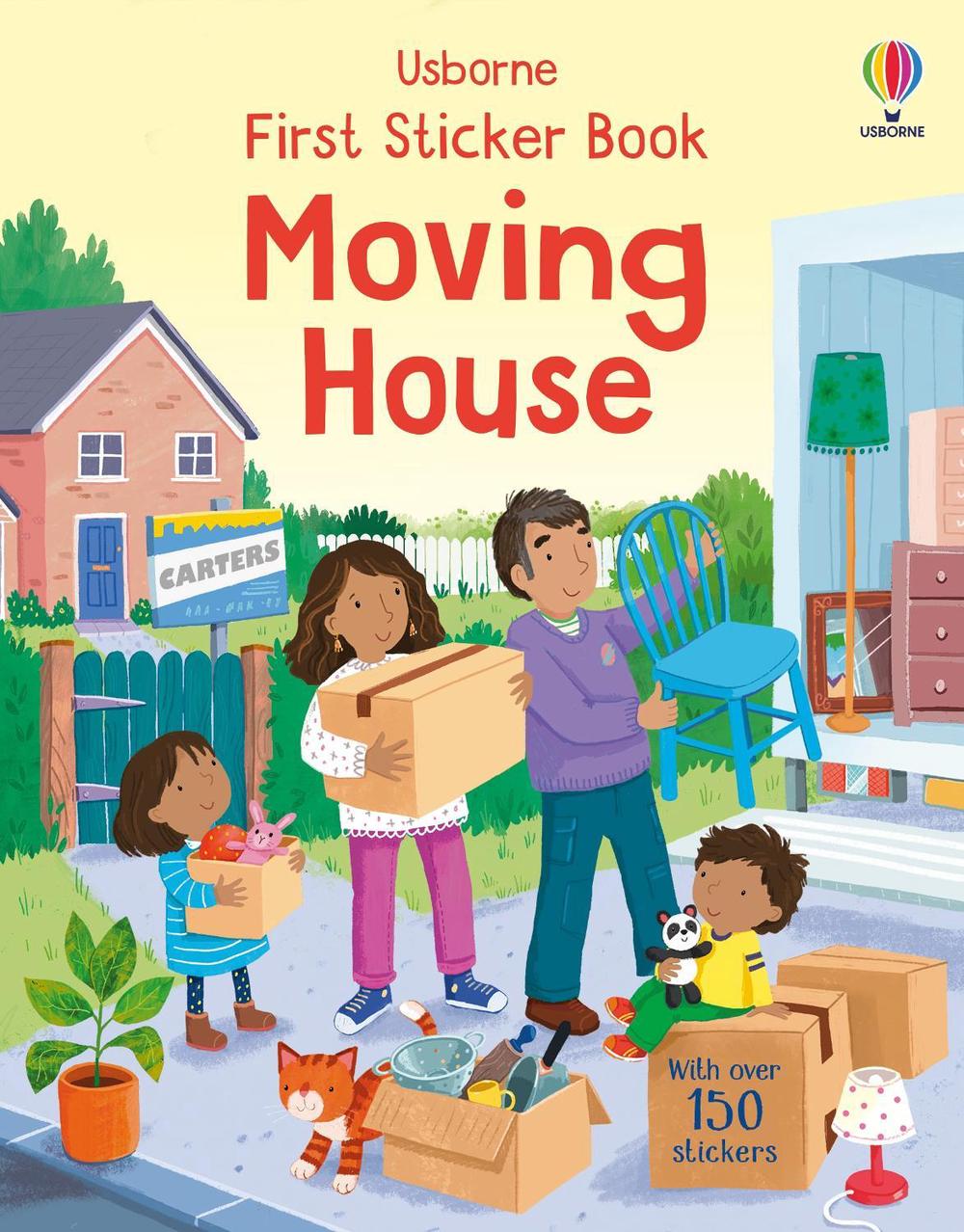 First Sticker Book Moving House, 9781835409541