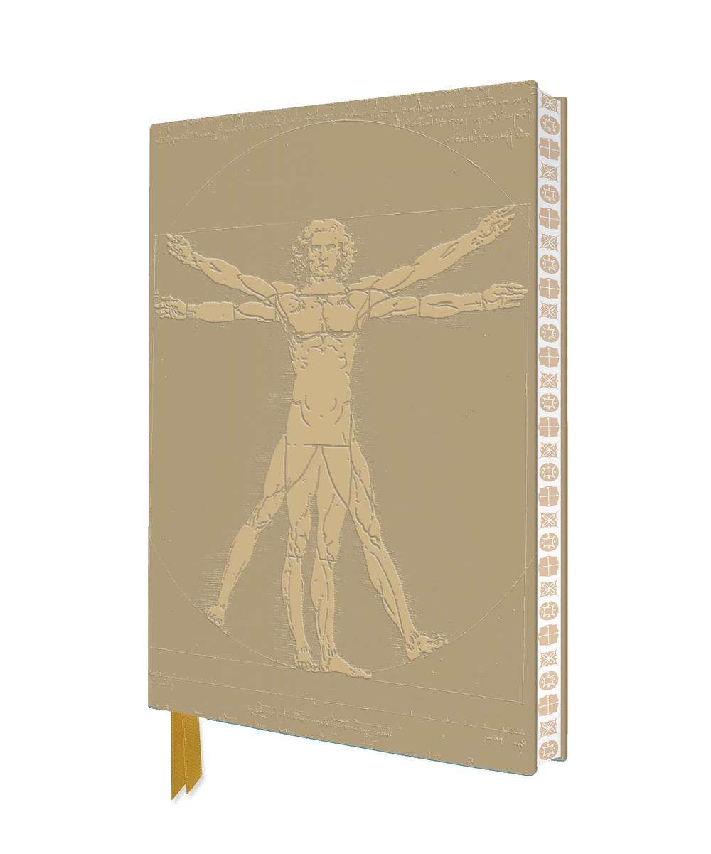 Da Vinci: Vitruvian Man Artisan Art Notebook (Flame Tree Journals), 9781835621899