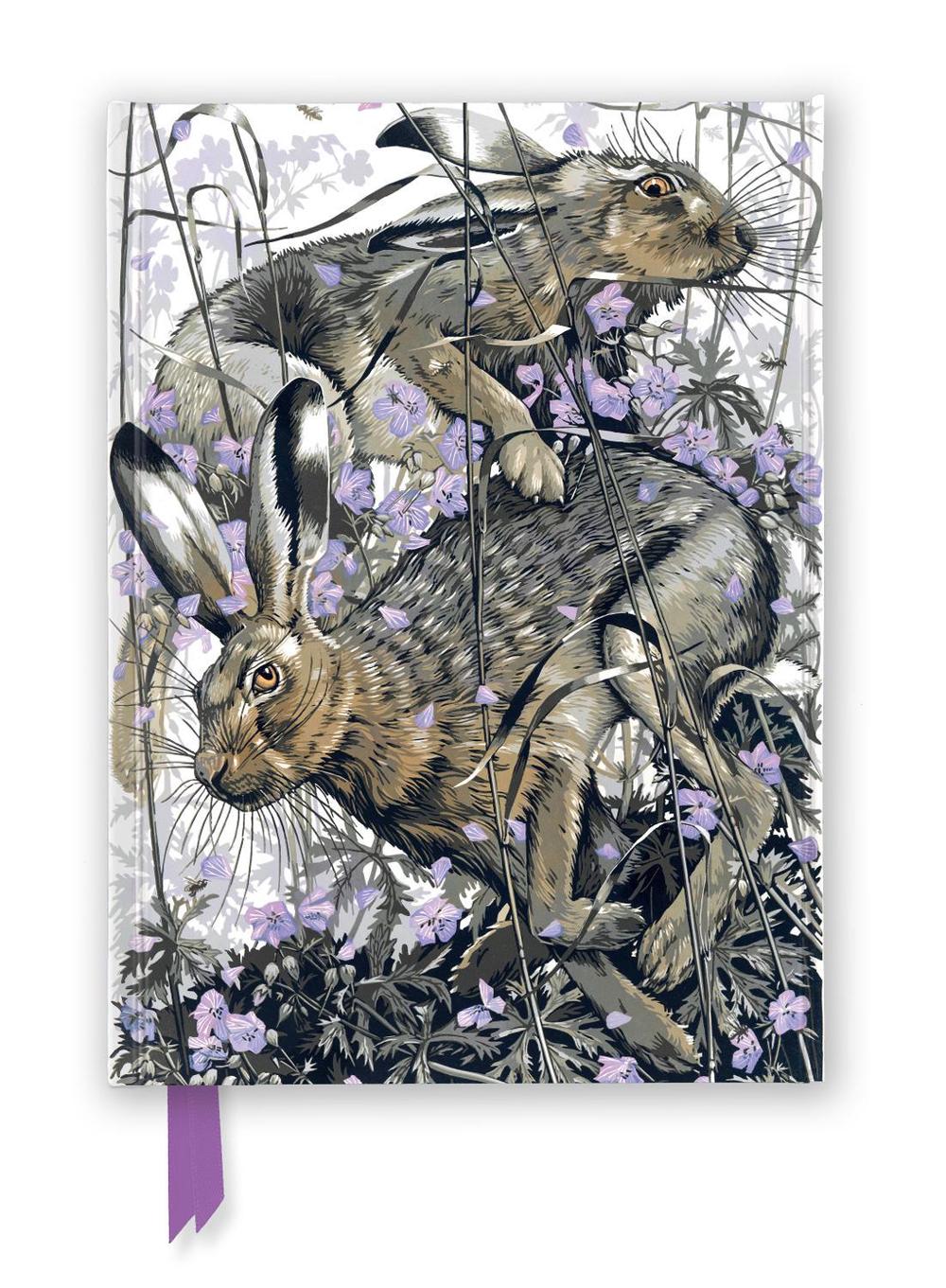 Martin Truefitt-Baker: Hares in Meadow Cranesbill (Foiled Journal), 9781835622308