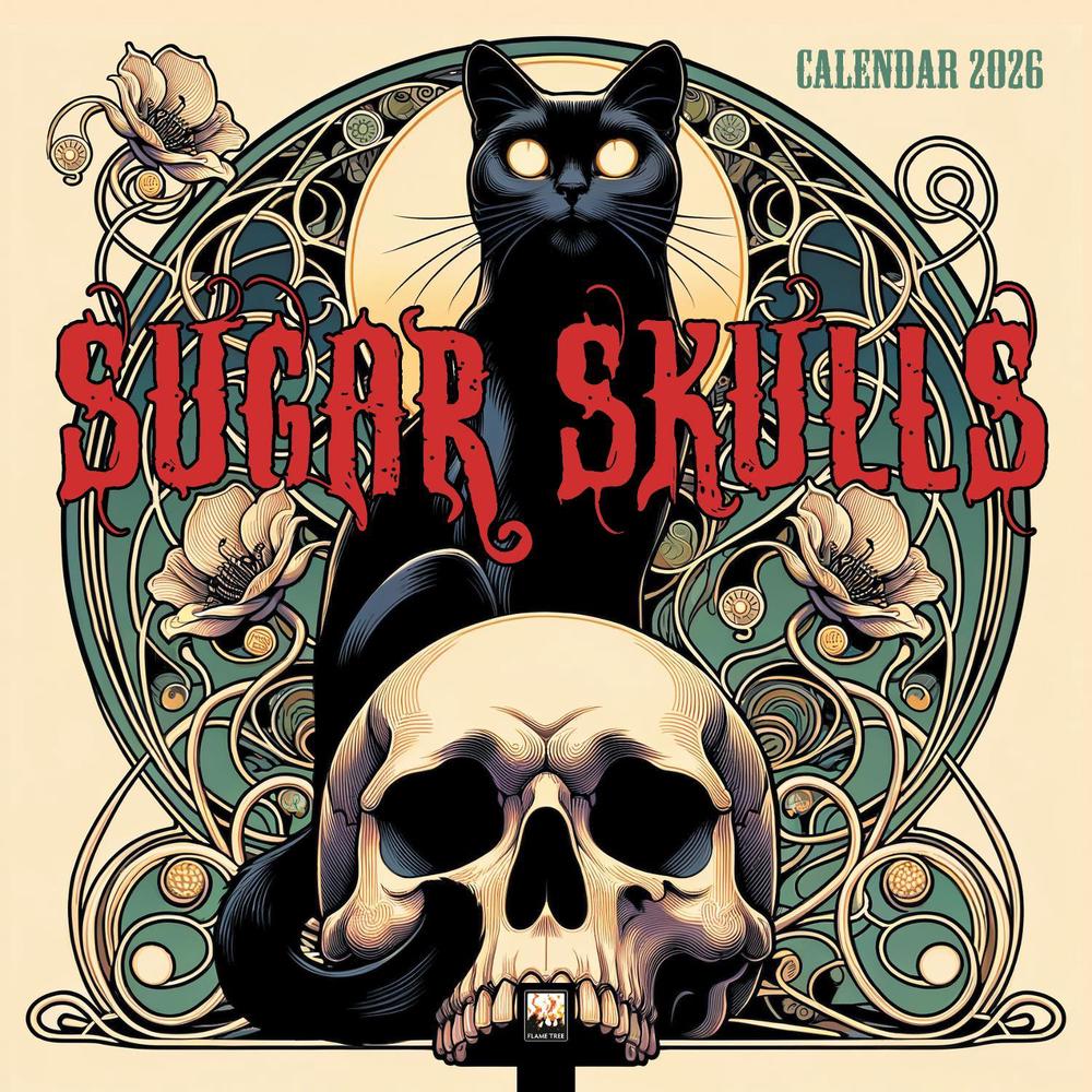 Sugar Skulls Wall Calendar 2026 (Art Calendar), 9781835623237