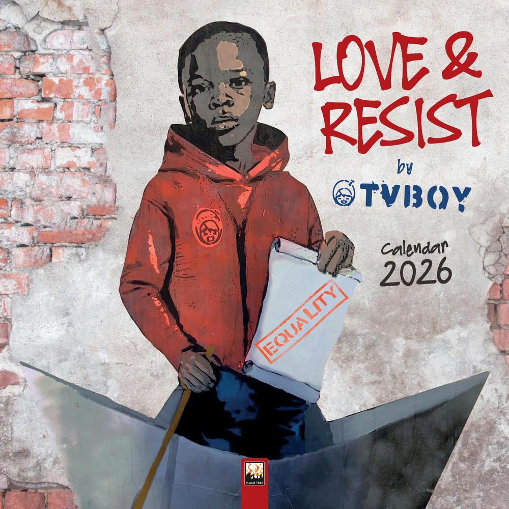 TVBOY: Love & Resist! Wall Calendar 2026 (Art Calendar), 9781835623701