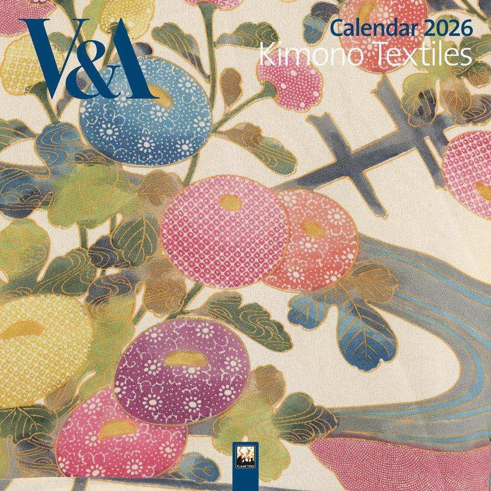 V&A: Kimono Textiles Wall Calendar 2026 (Art Calendar), 9781835623800