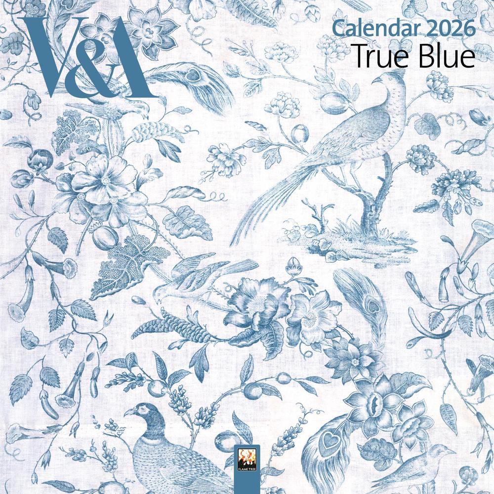 V&A: True Blue Wall Calendar 2026 (Art Calendar), 9781835623817