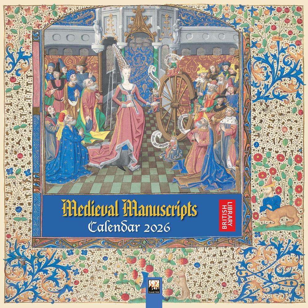 British Library: Medieval Manuscripts Wall Calendar 2026 (Art Calendar), 9781835623893