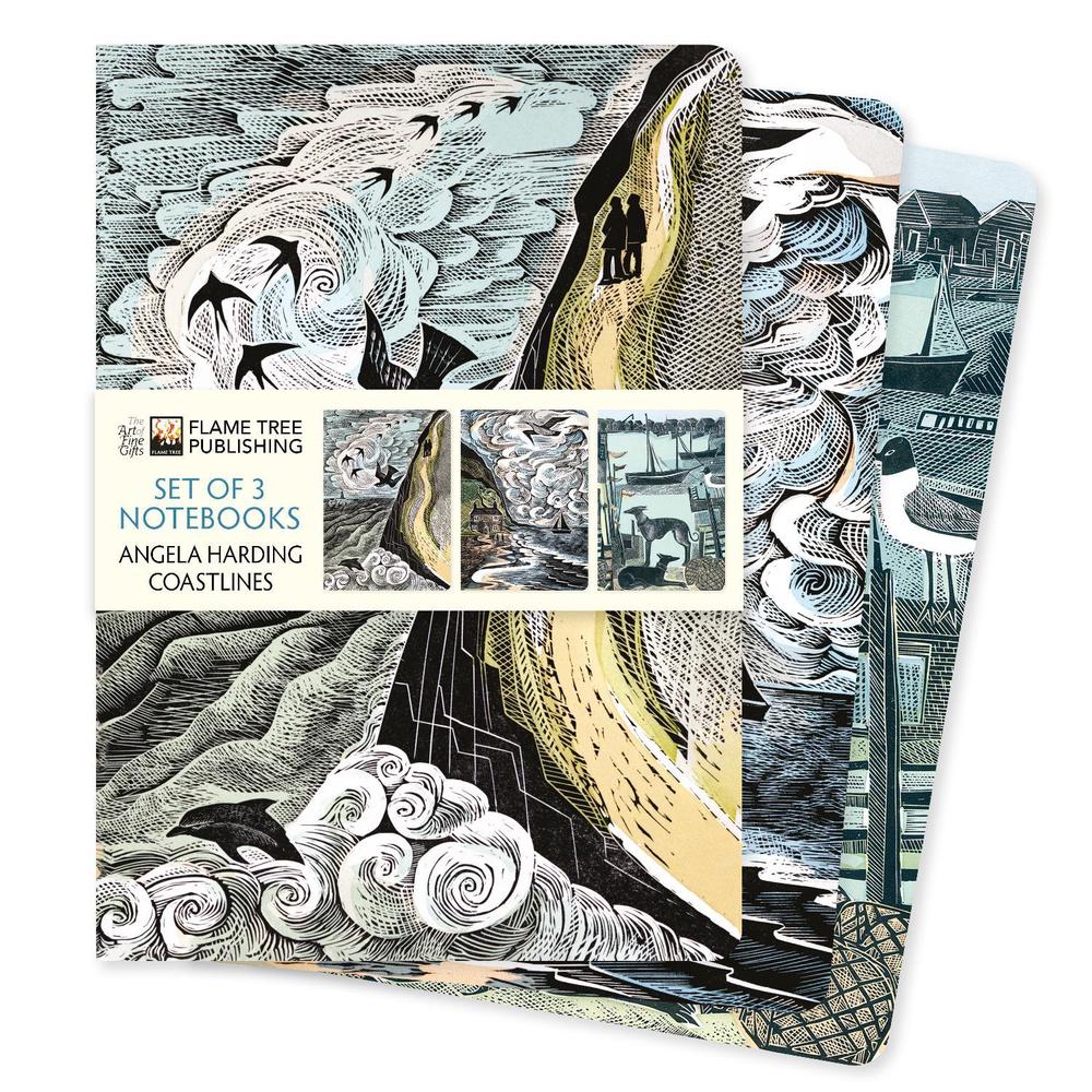 Angela Harding: Coastlines Set of 3 Standard Notebooks, 9781835625156