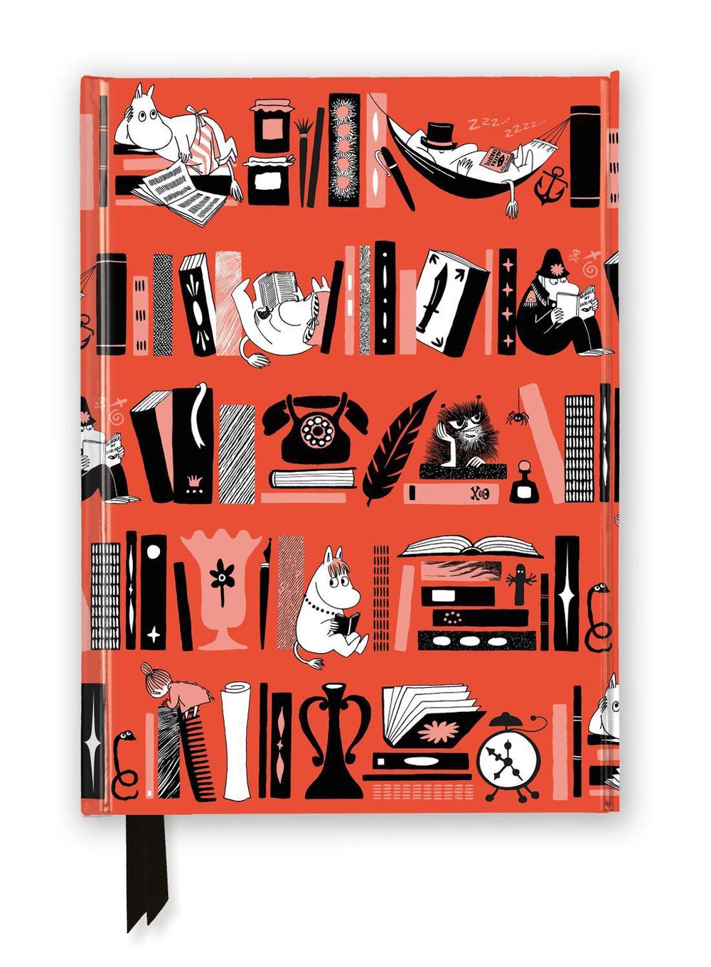 Moomin: Bookshelves (Foiled Journal), 9781835625248