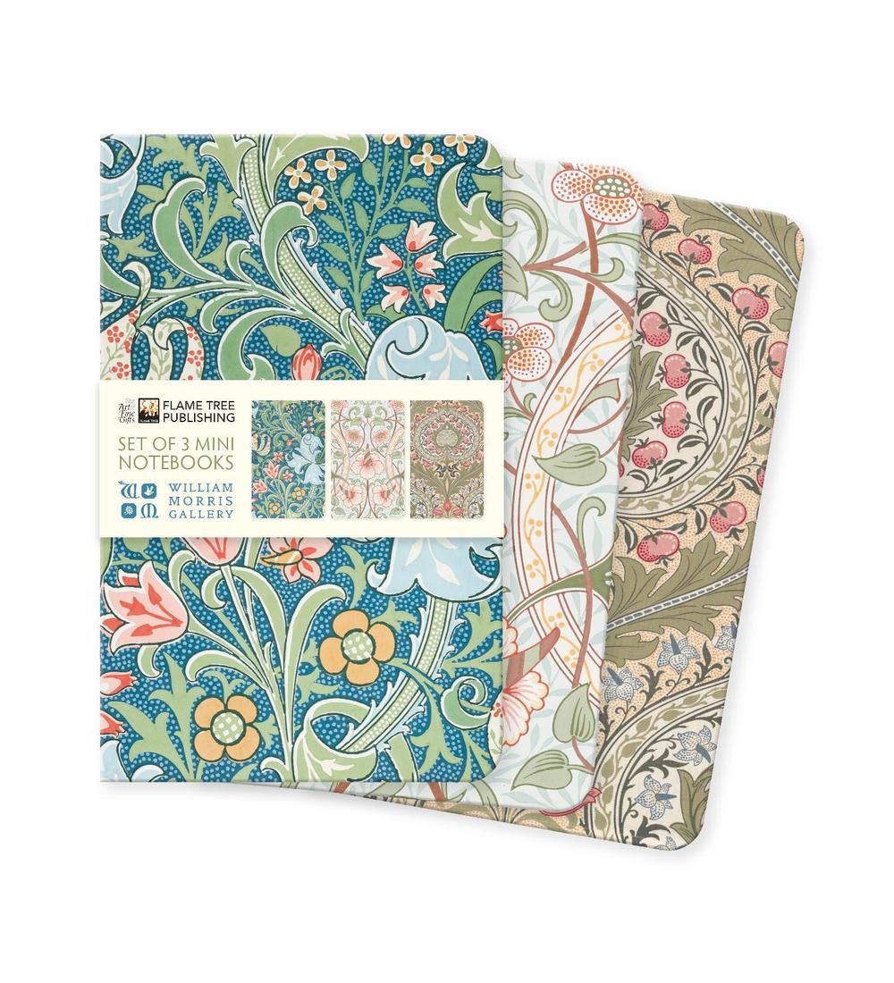 William Morris Gallery Set of 3 Mini Notebooks, 9781835625637