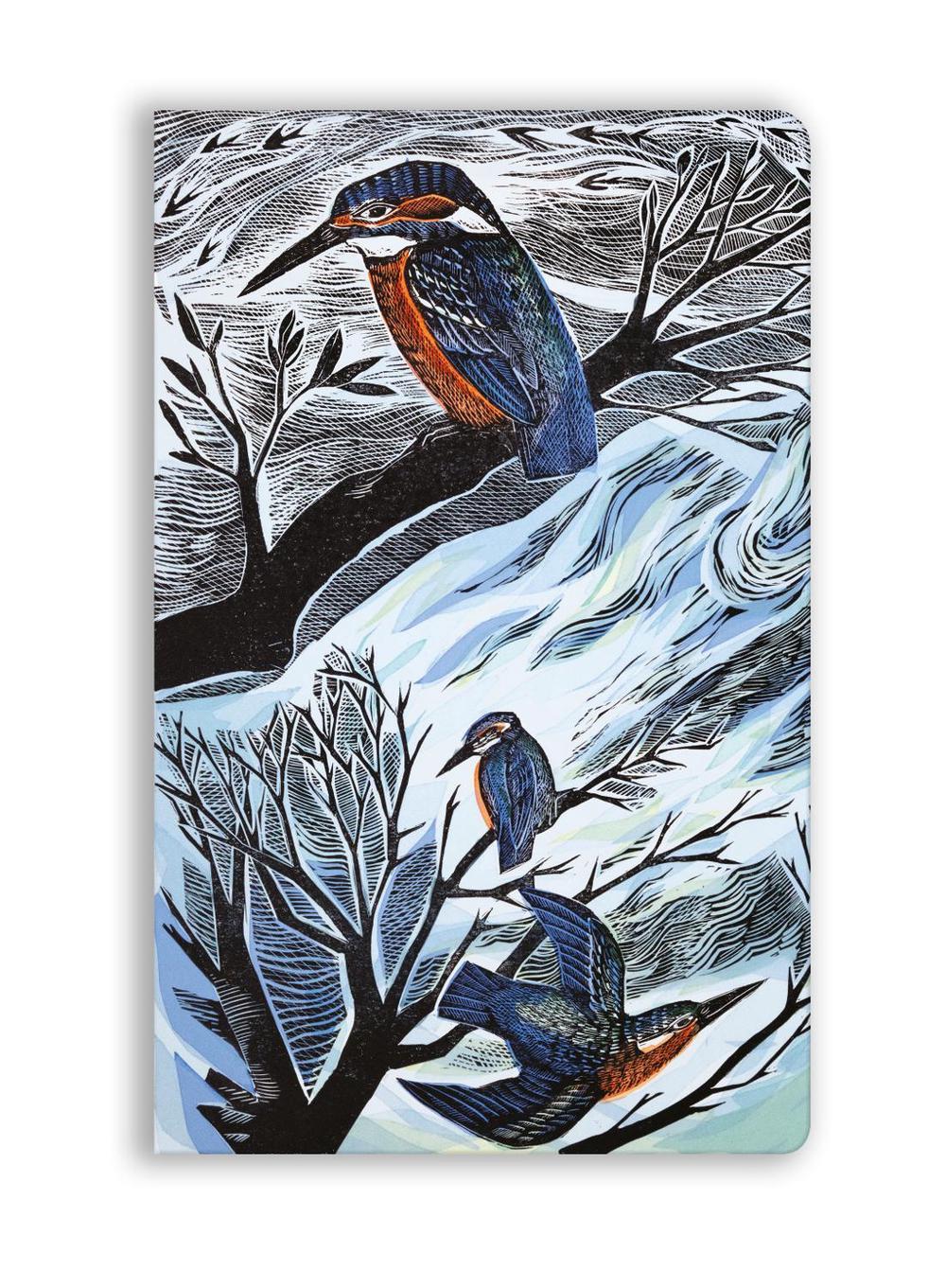 Angela Harding: Suffolk Kingfishers (Soft Touch Journal), 9781835625866