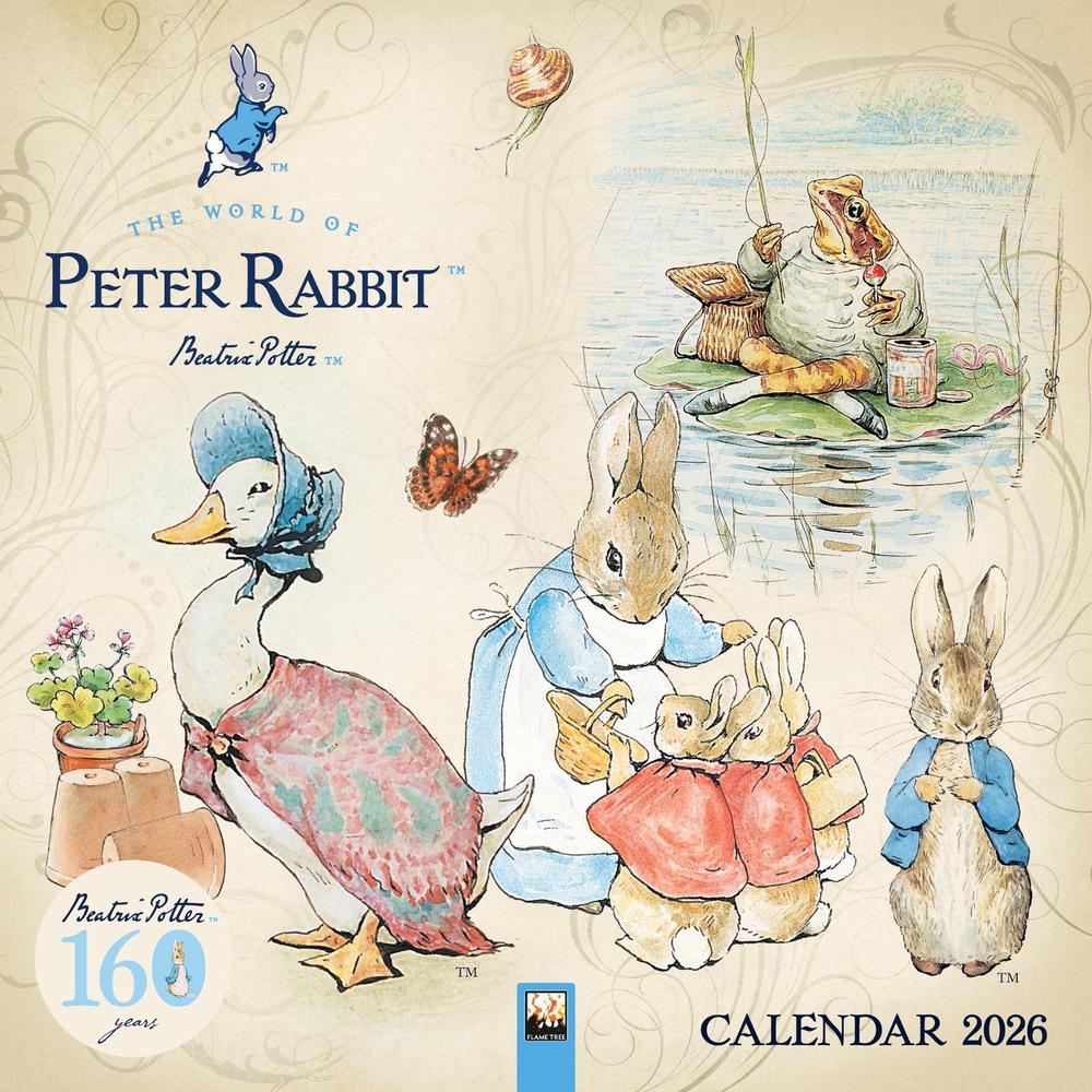 The World of Peter Rabbit Wall Calendar 2026 (Art Calendar), 9781835625934