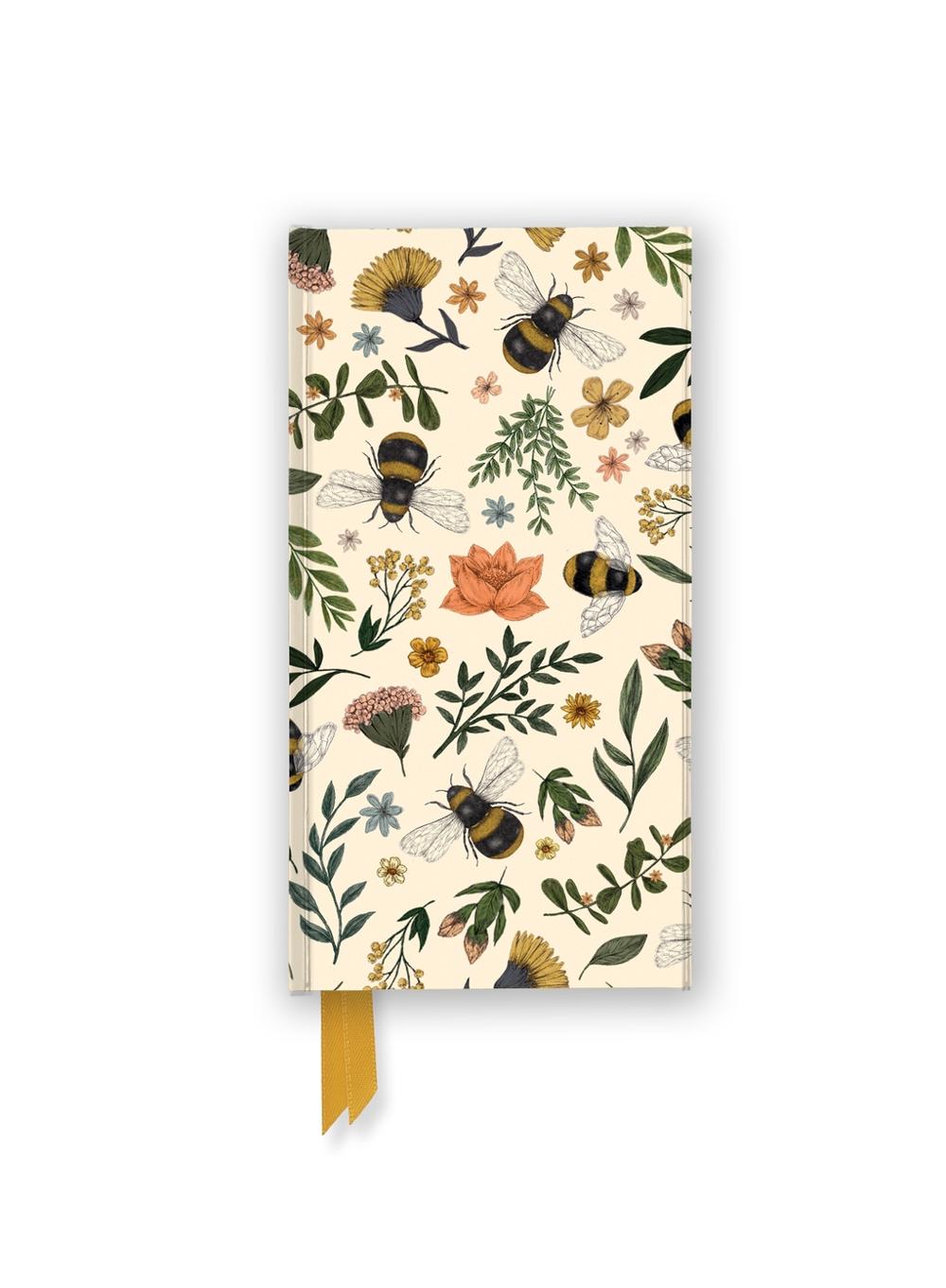Jade Mosinski: Garden Bees (Foiled Slimline Journal), 9781835626054