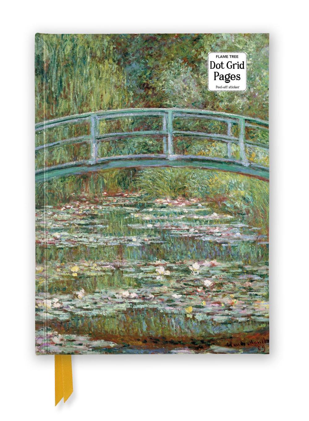 Claude Monet: Bridge over a Pond of Water Lilies (Foiled Dot Grid Journal), 9781835626108