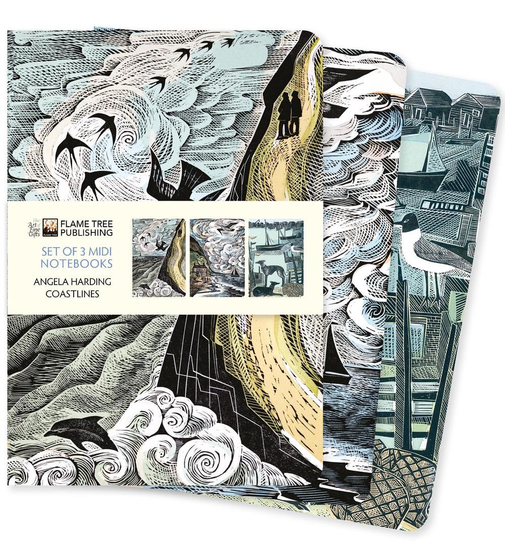 Angela Harding: Coastlines Set of 3 Midi Notebooks, 9781835626184