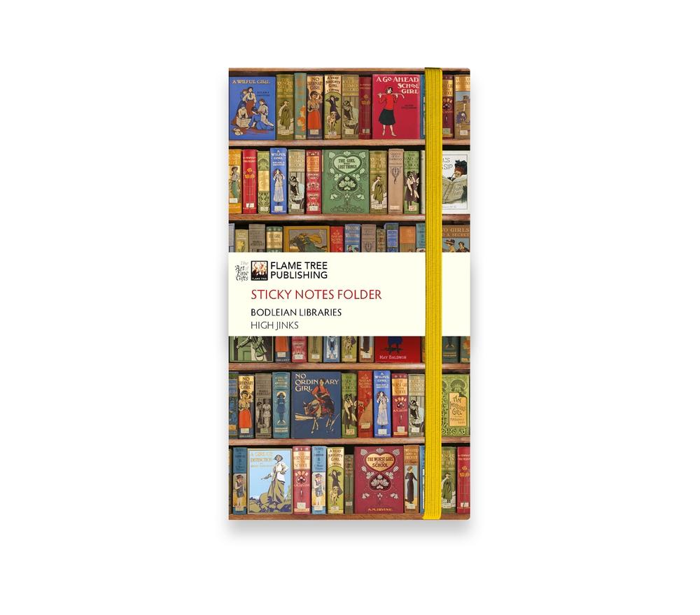 Bodleian Libraries: High Jinks Bookshelves Flame Tree Sticky Notes Folder by Flame Tree Studio - ISBN: 9781835627679