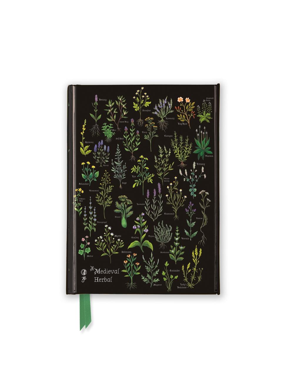 Anna Stead: Medieval Herbal (Foiled Pocket Journal), 9781835629437