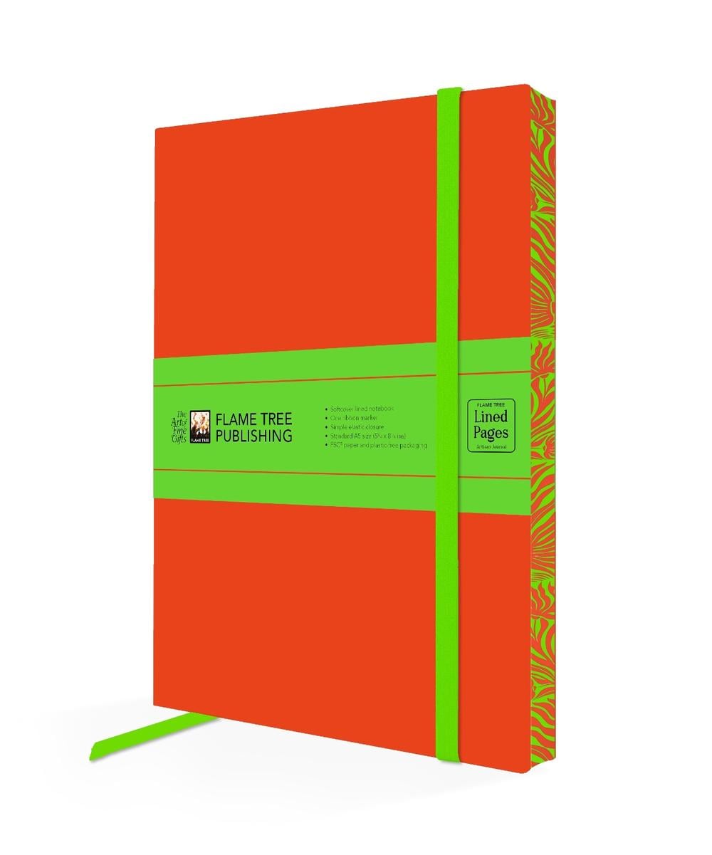 Orange & Lime Green Artisan Paperback Notebook by Flame Tree Studio - ISBN: 9781835629550