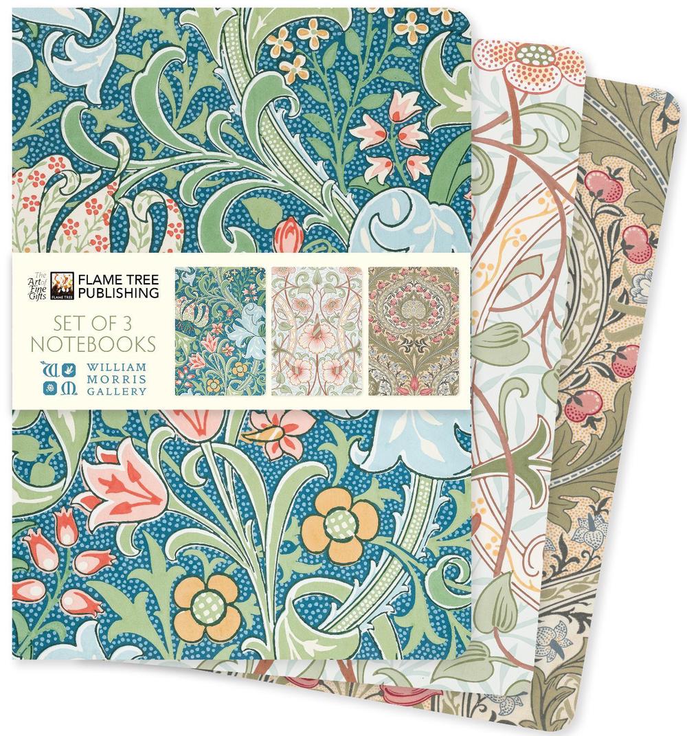 William Morris Gallery Set of 3 Standard Notebooks by Flame Tree Studio - ISBN: 9781835629895