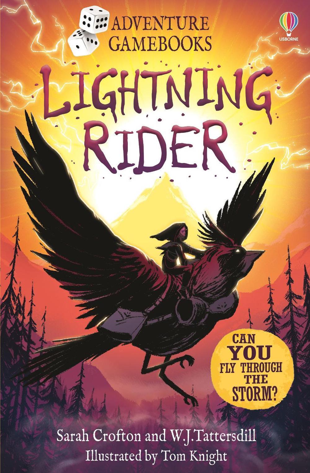 Front cover of Lightning Rider by Sarah Crofton and W.J. Tattersdill, illustrated by Tom Knight