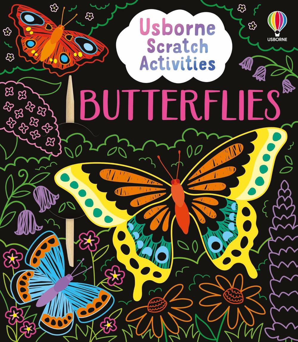 Usborne Scratch Activities Butterflies, 9781836043287