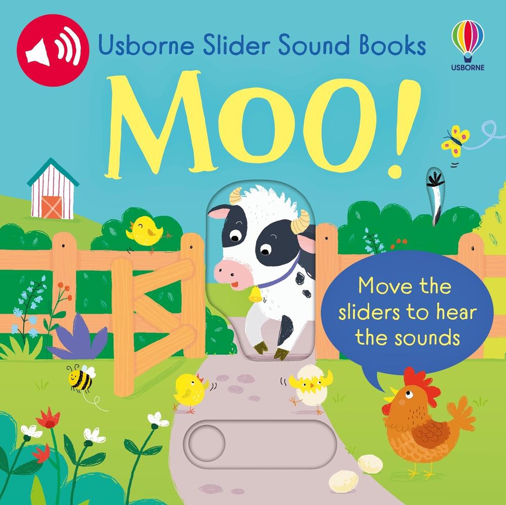 Slider Sound Books Moo!, 9781836050568