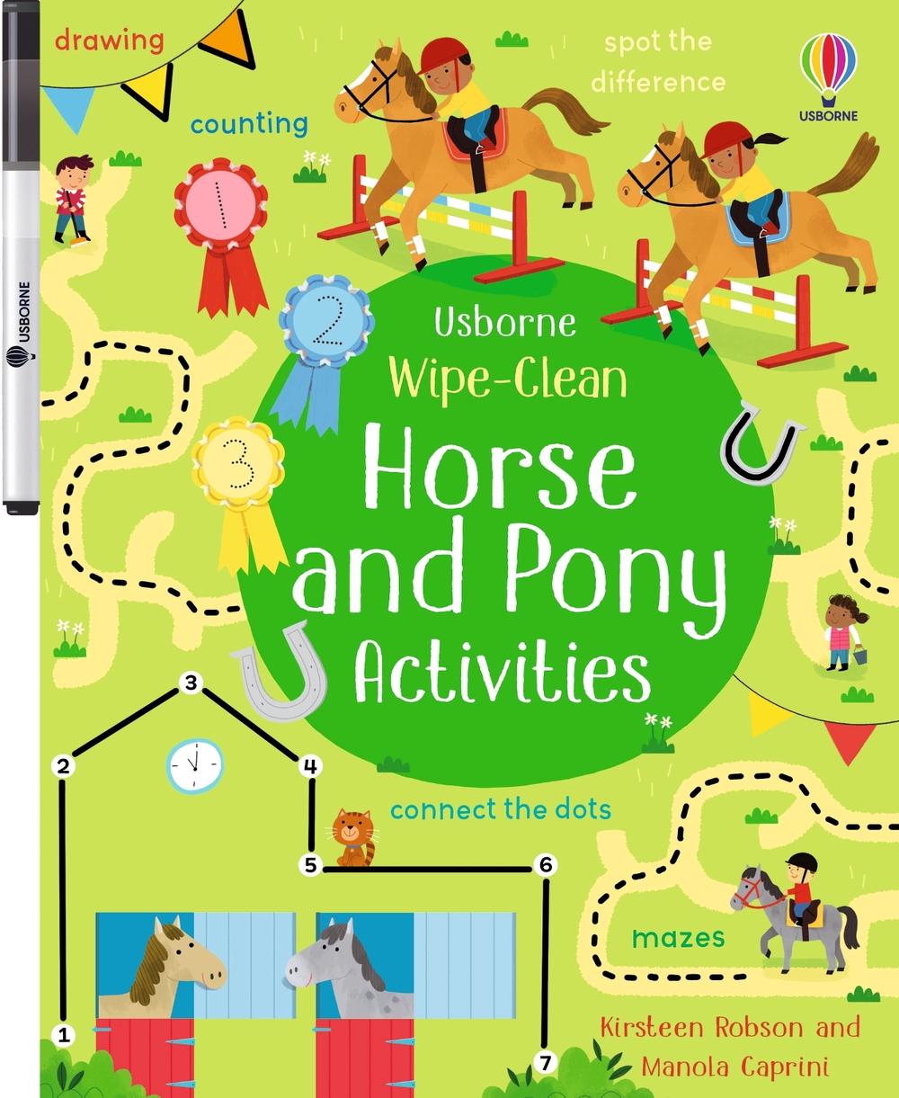 Wipe-Clean Horse and Pony Activities, 9781836051114