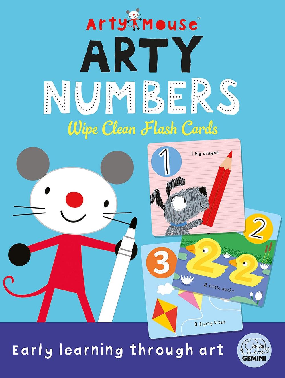 Arty Mouse Arty Numbers Wipe Clean Flash Cards by Robyn Gale - ISBN: 9781836160281