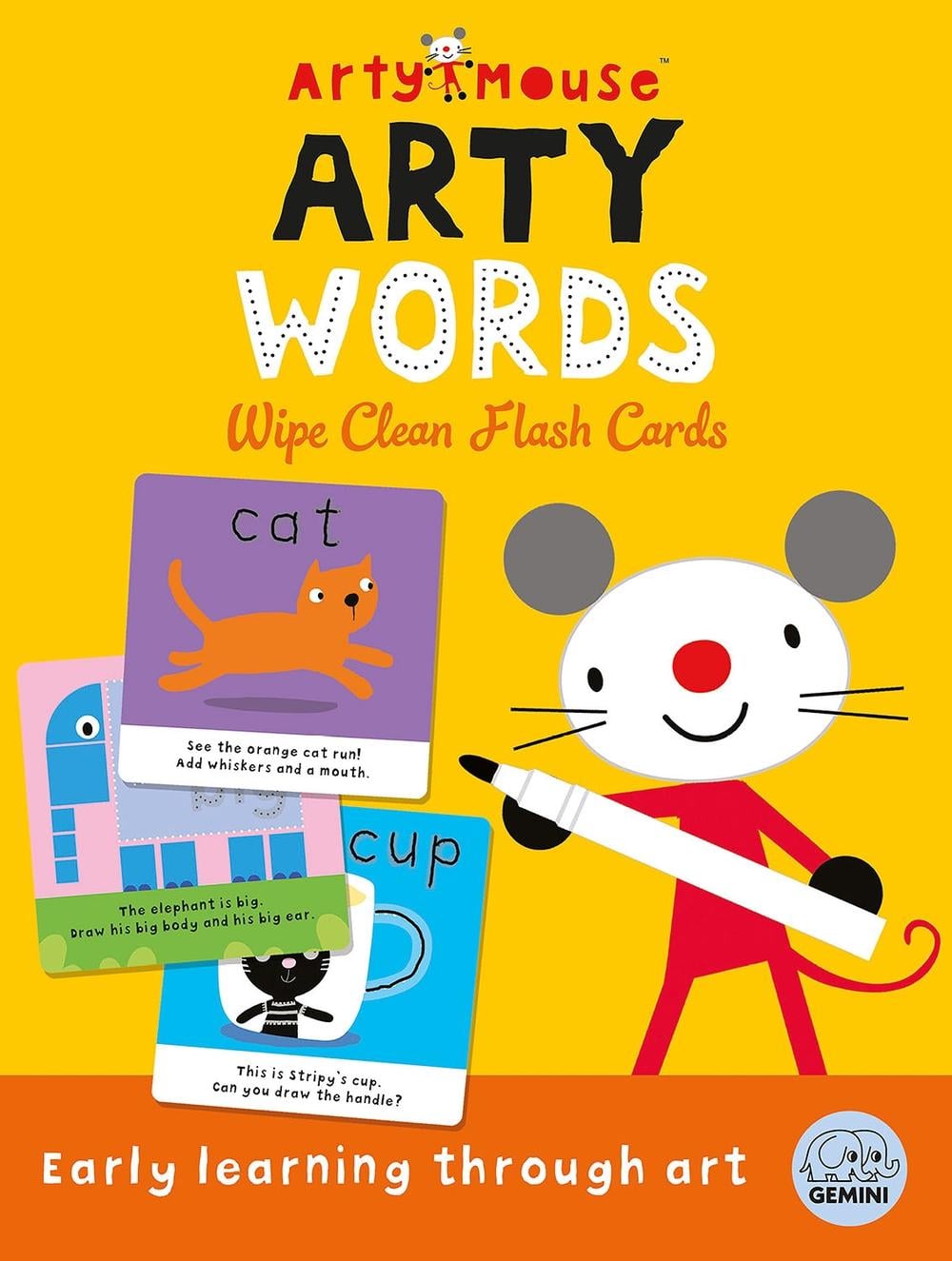 Arty Mouse Arty Words Wipe Clean Flash Cards by Robyn Gale - ISBN: 9781836160298
