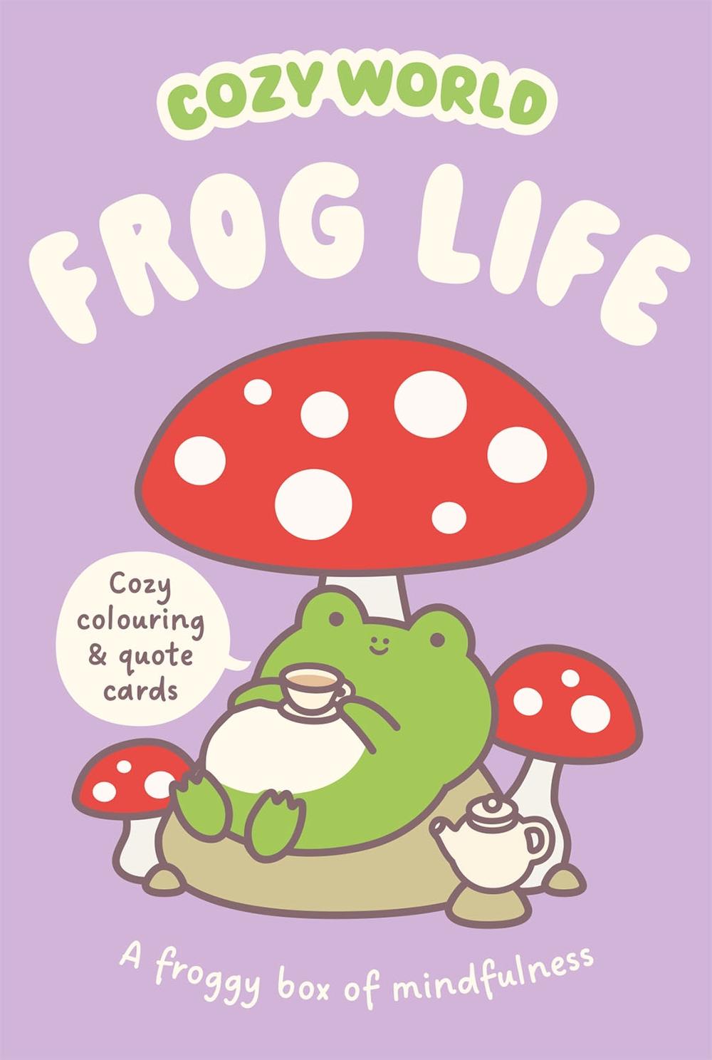 Cozy World: Frog Life Cozy Colouring & Quote Cards by Kiku Ren - ISBN: 9781836162278