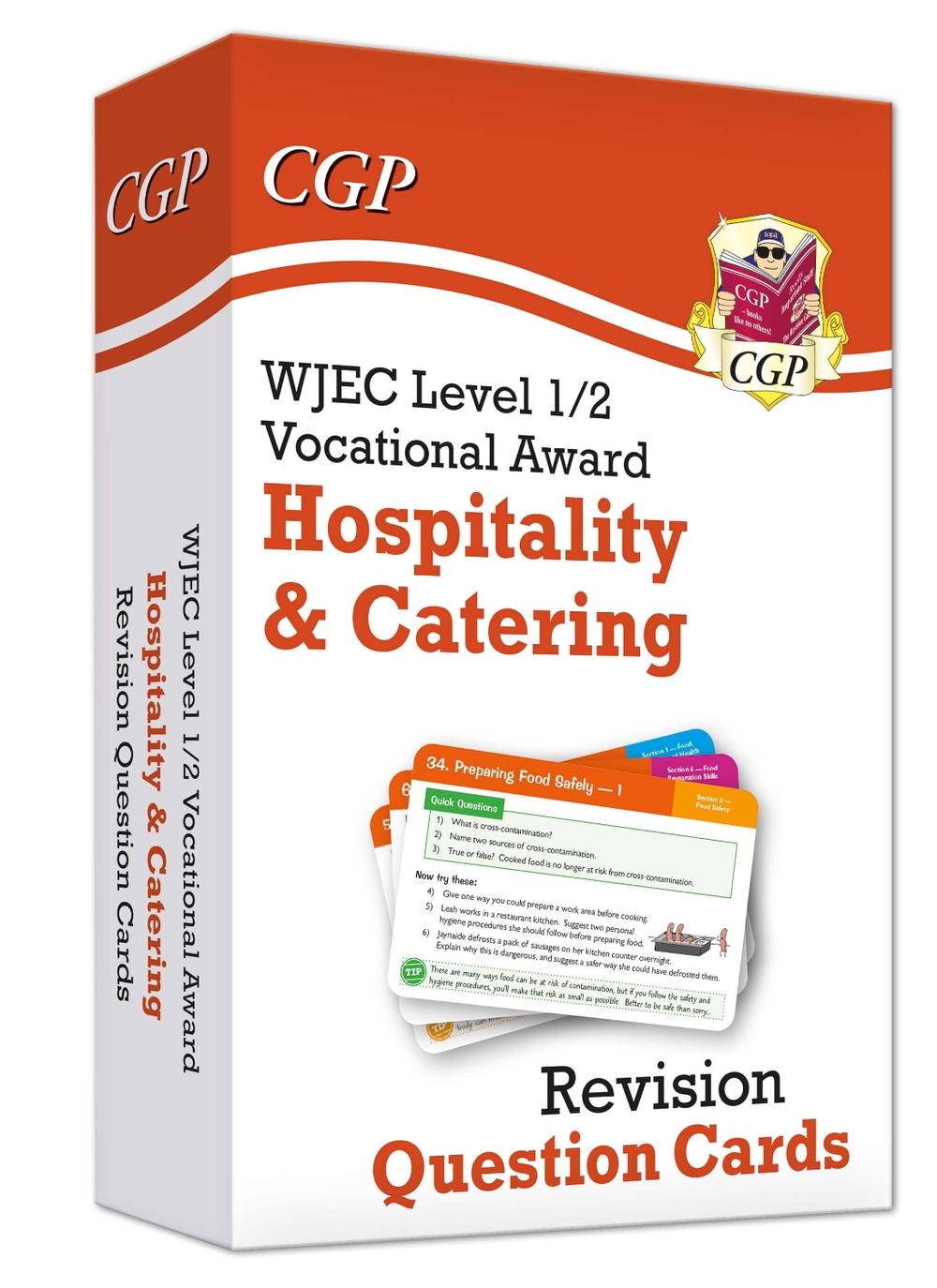 New WJEC Level 1/2 Vocational Award in Hospitality & Catering: Revision Question Cards, 9781837742493