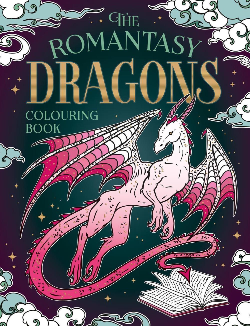 The Romantasy Dragons Colouring Book by Summersdale Publishers - ISBN: 9781837999682