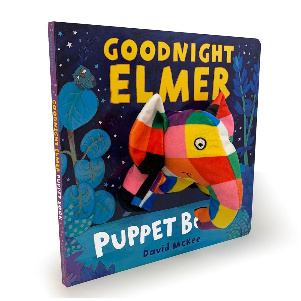 Goodnight, Elmer Puppet Book by David McKee - ISBN: 9781839133053