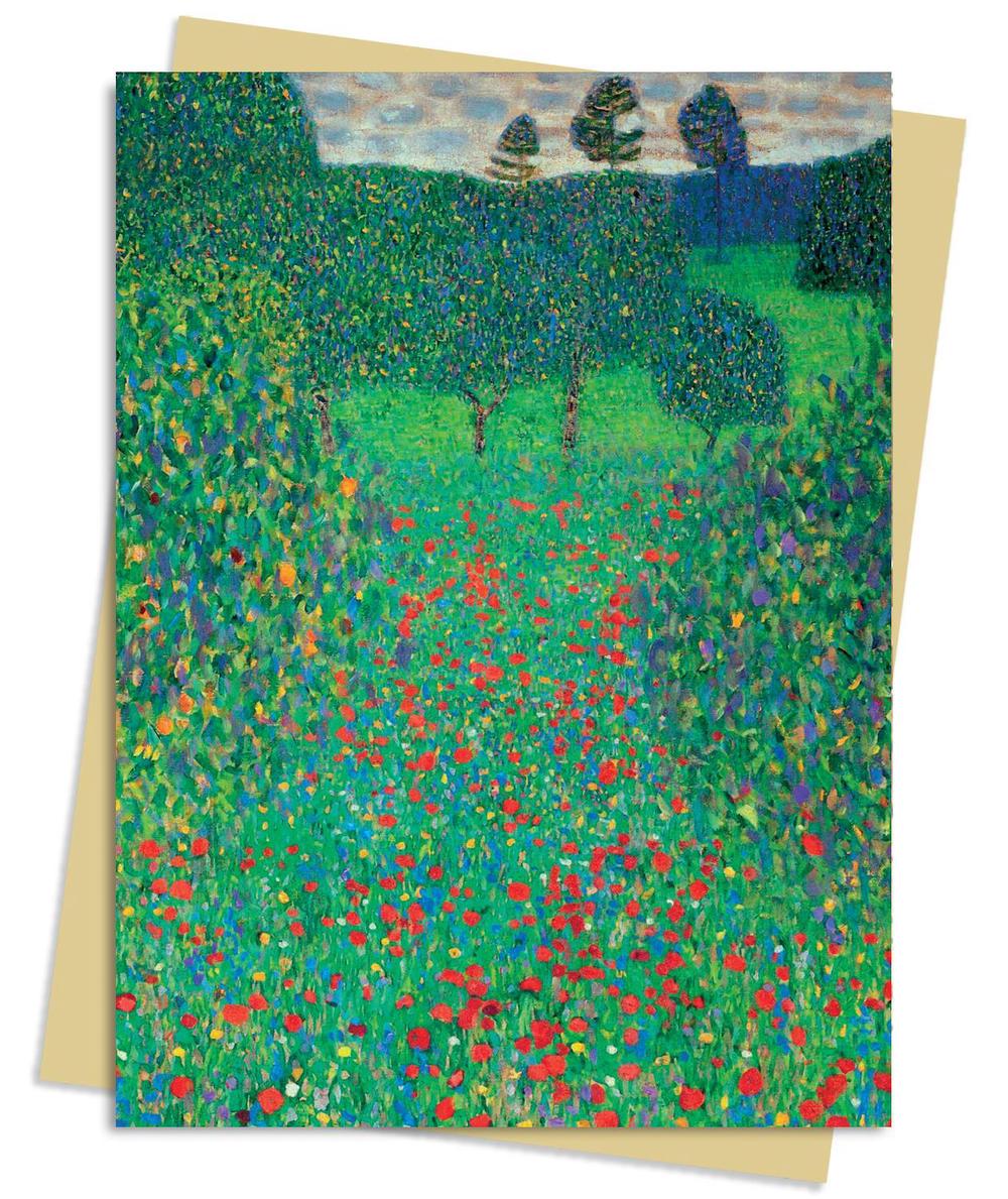 Flame Tree Studio Gustav Klimt: Poppy Field Greeting Card Pack, 9781839642630