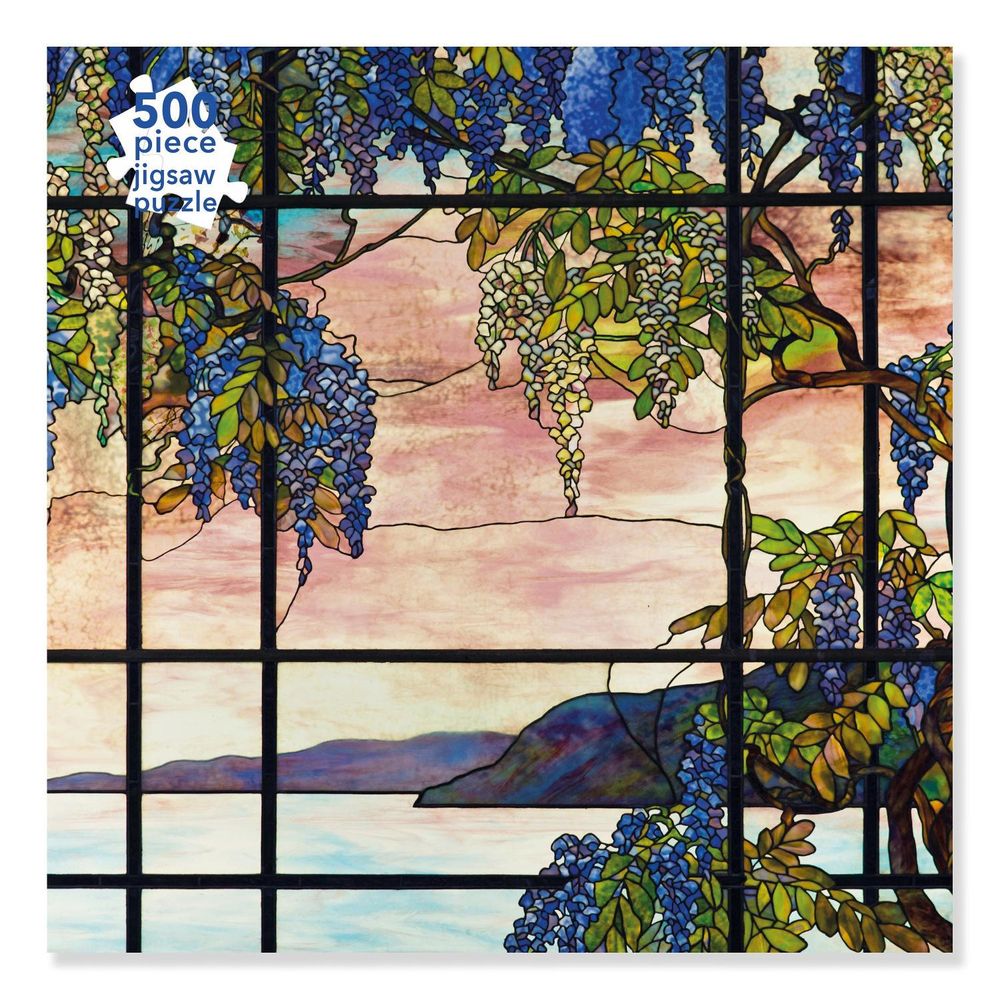 Adult Jigsaw Puzzle Tiffany Studios: View of Oyster Bay (500 pieces) by Flame Tree Studio - ISBN: 9781839644603