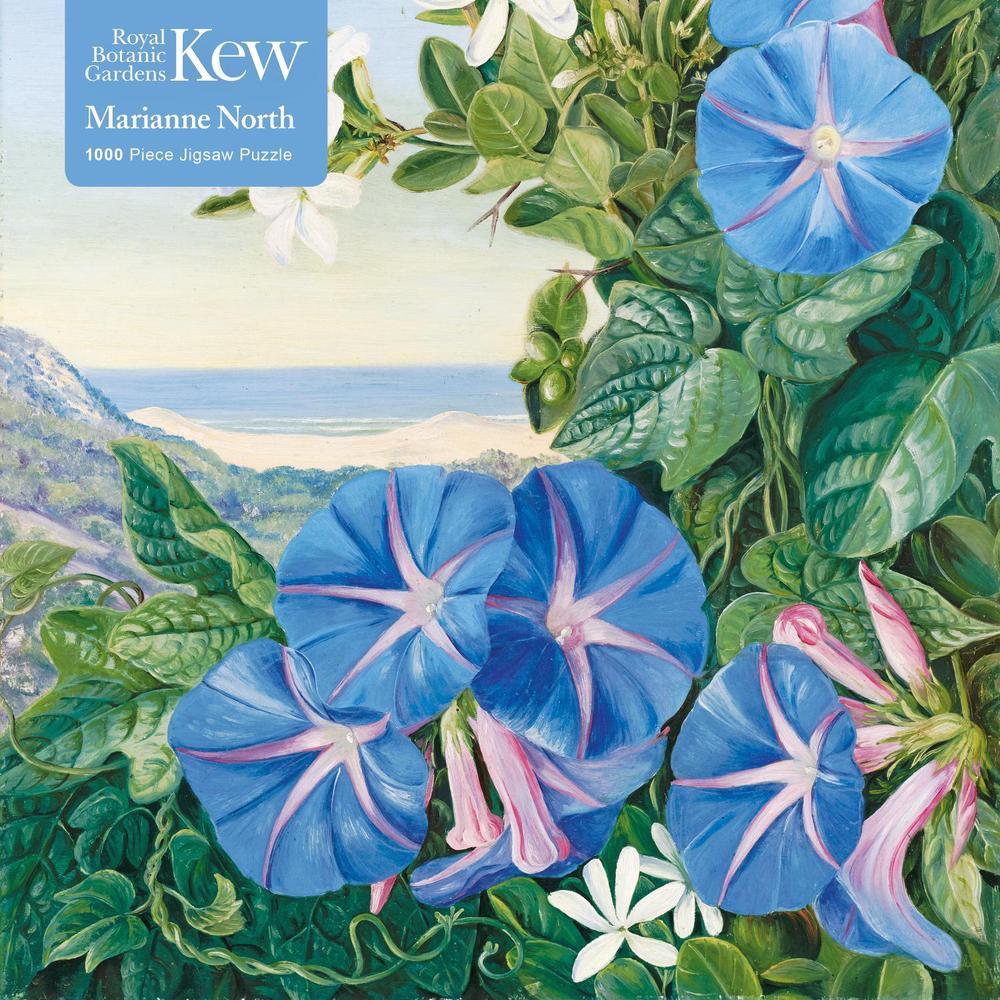 Adult Jigsaw Puzzle Kew: Marianne North: Amatungula and Blue Ipomoea, South Africa, 9781839644962