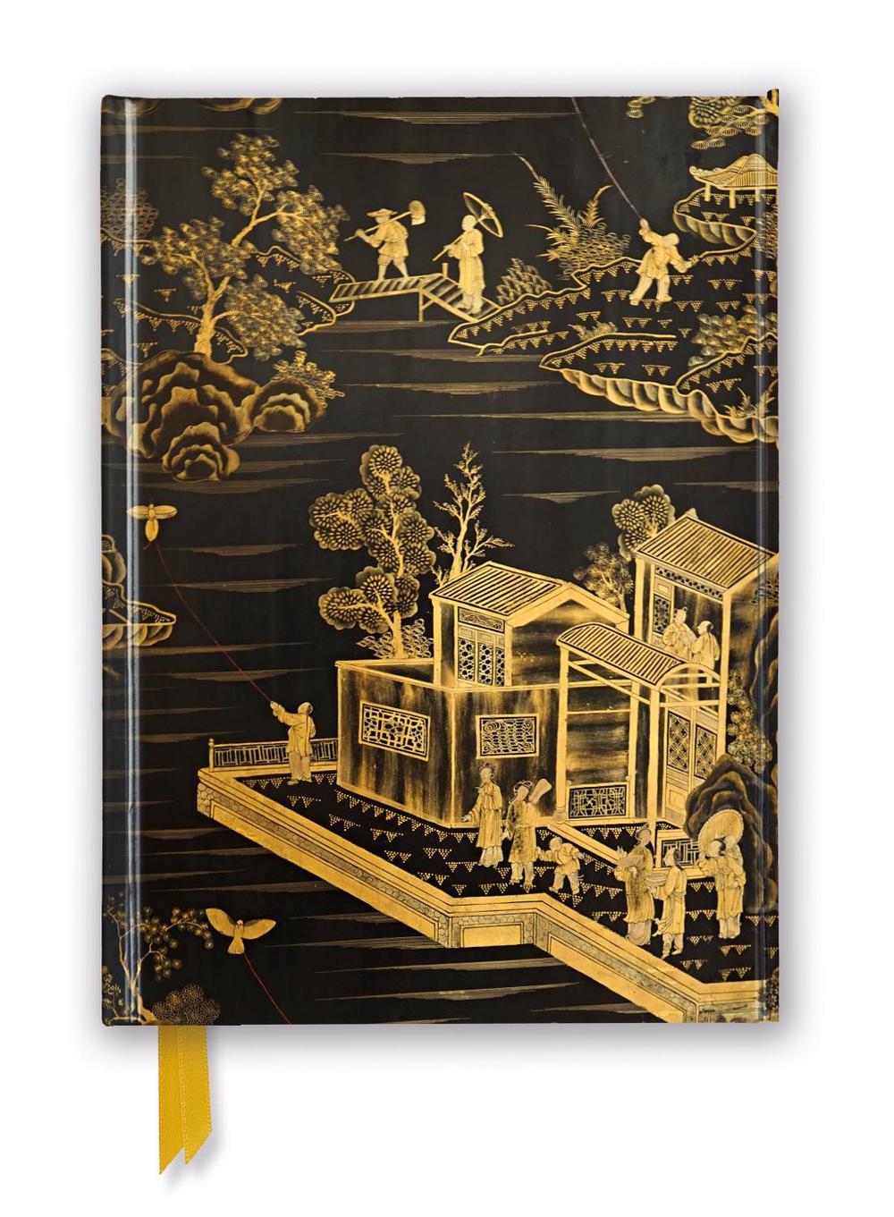 Flame Tree Studio Chinese Lacquer Black & Gold Screen (Foiled Journal), 9781839648731