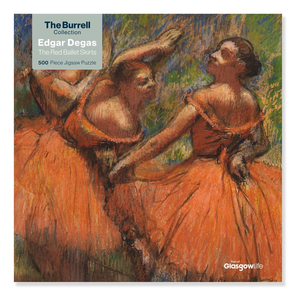 Adult Jigsaw Puzzle Glasgow Museums: Edgar Degas: Red Ballet Skirts (500 pieces), 9781839649431