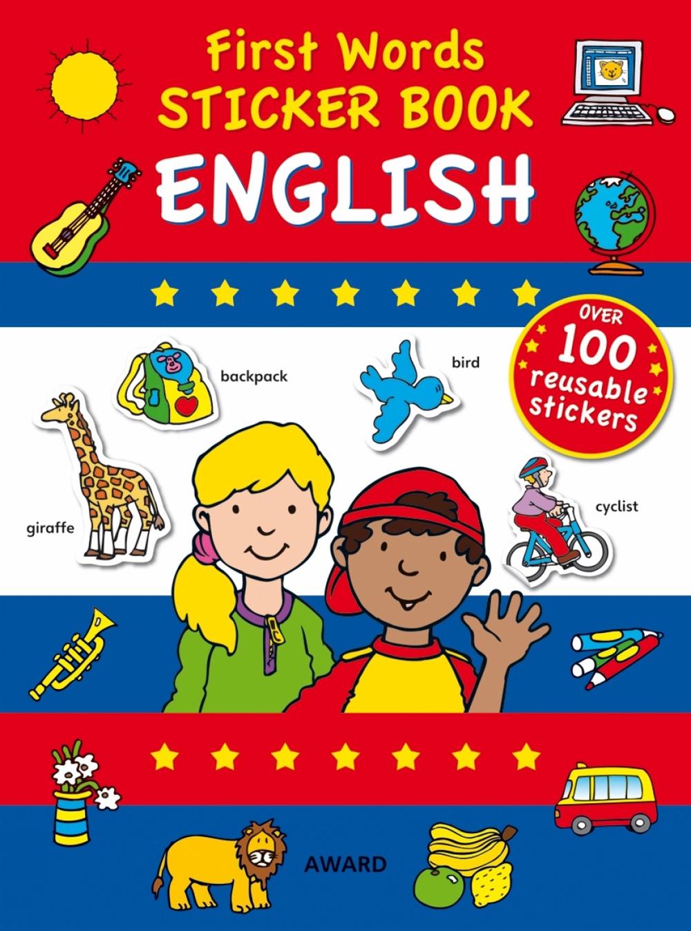 First Words Sticker Books: English, 9781841358017