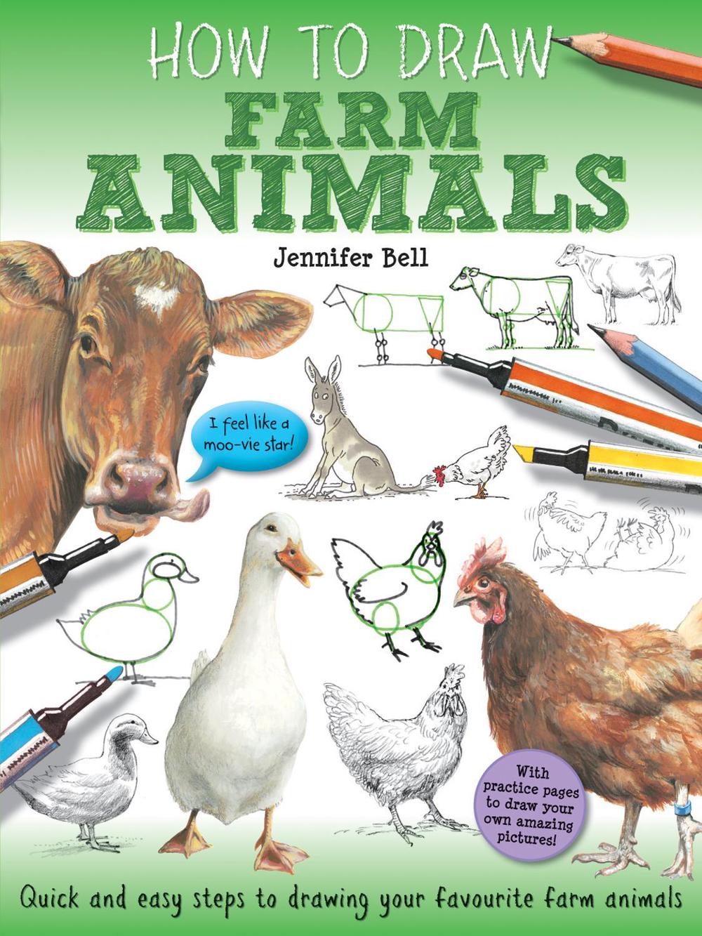 How To Draw: Farm Animals by Jennifer Bell - ISBN: 9781841359878