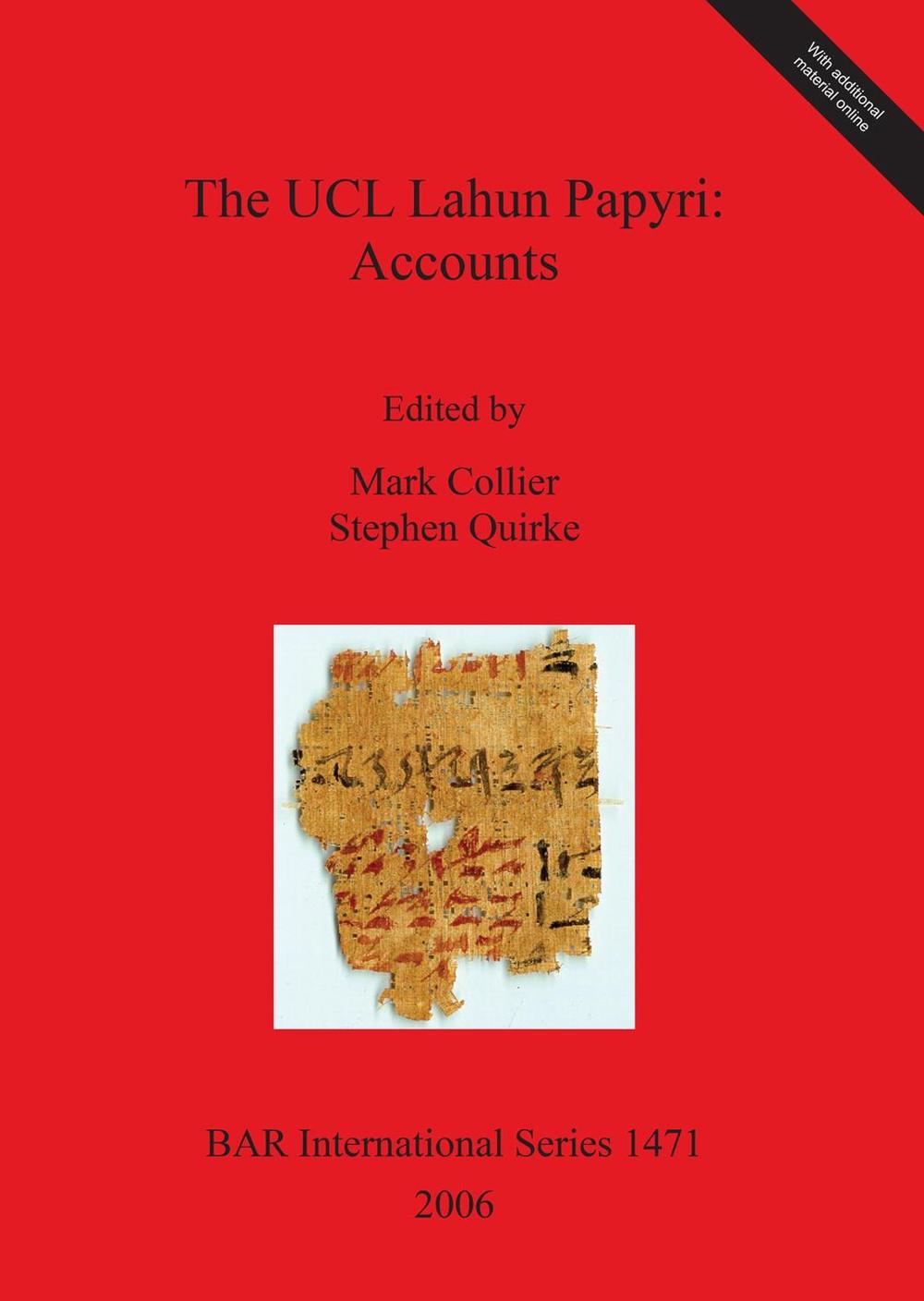 The UCL Lahun Papyri by Mark Collier - ISBN: 9781841719078