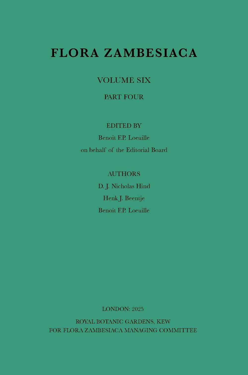 Flora Zambesiaca 6 (4) compositae, 9781842468487