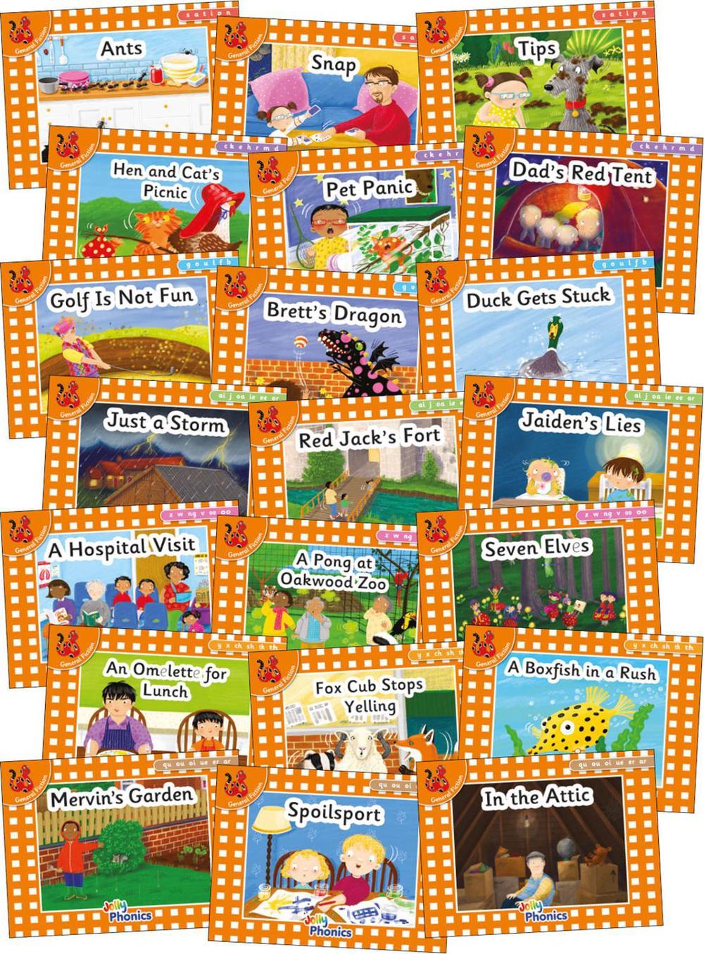 Jolly Phonics Orange Level Readers Complete Set, 9781844145812