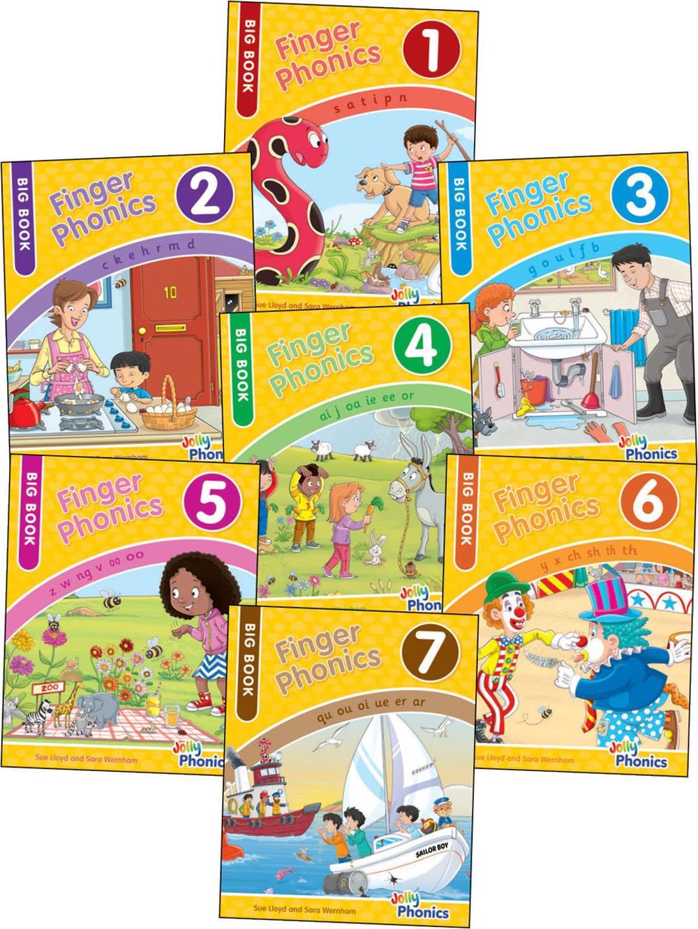 Finger Phonics Big Books 1-7, 9781844146741