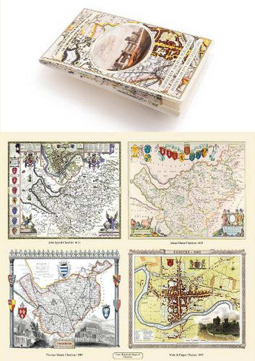 A Cheshire 1611 – 1840 – Fold Up Map That Features A Collection Of Four ...