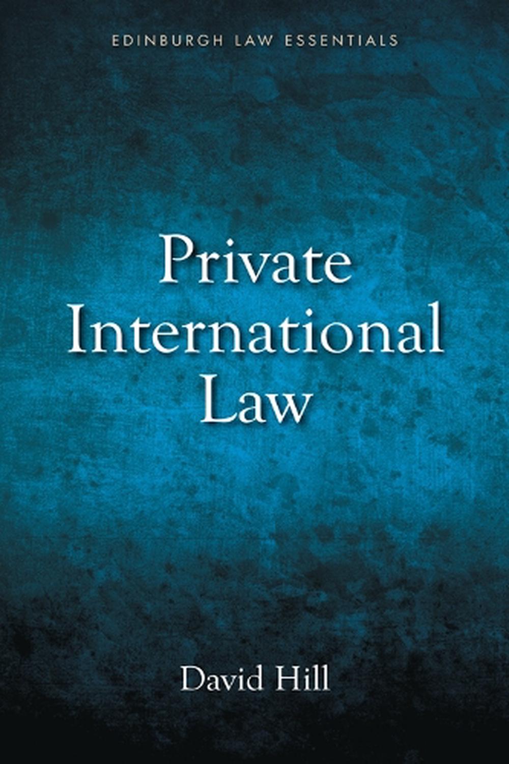 Private International Law, 9781845862343
