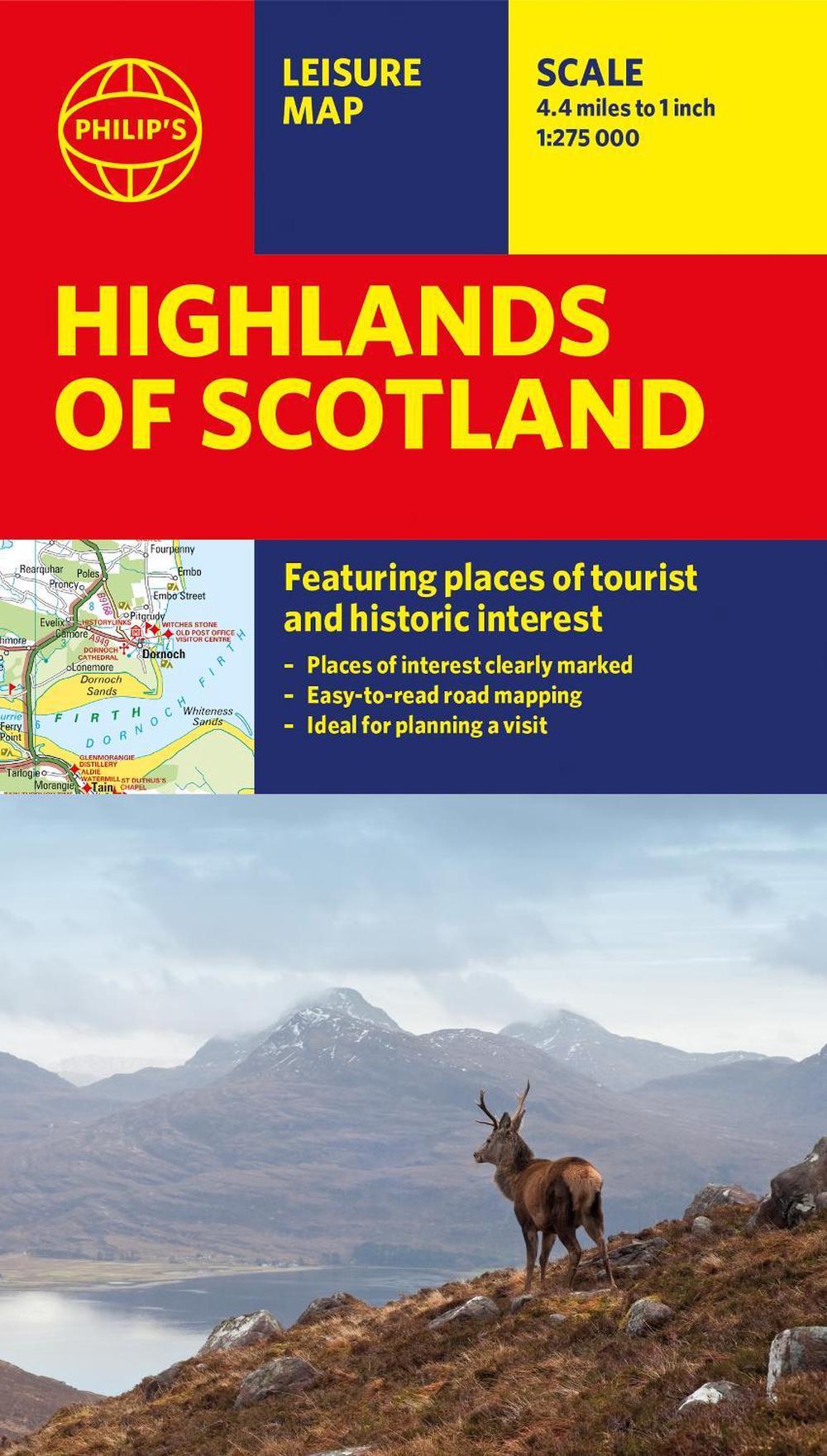Philip's Highlands of Scotland: Leisure and Tourist Map by Philip's Maps - ISBN: 9781849075121