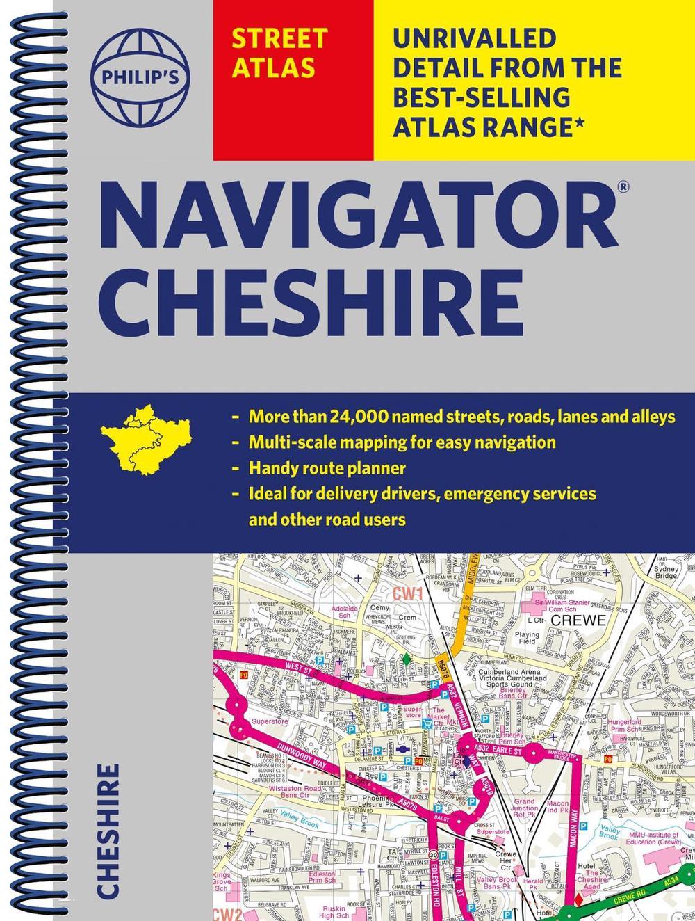Philip's Navigator Street Atlas Cheshire by Philip's Maps - ISBN: 9781849075985