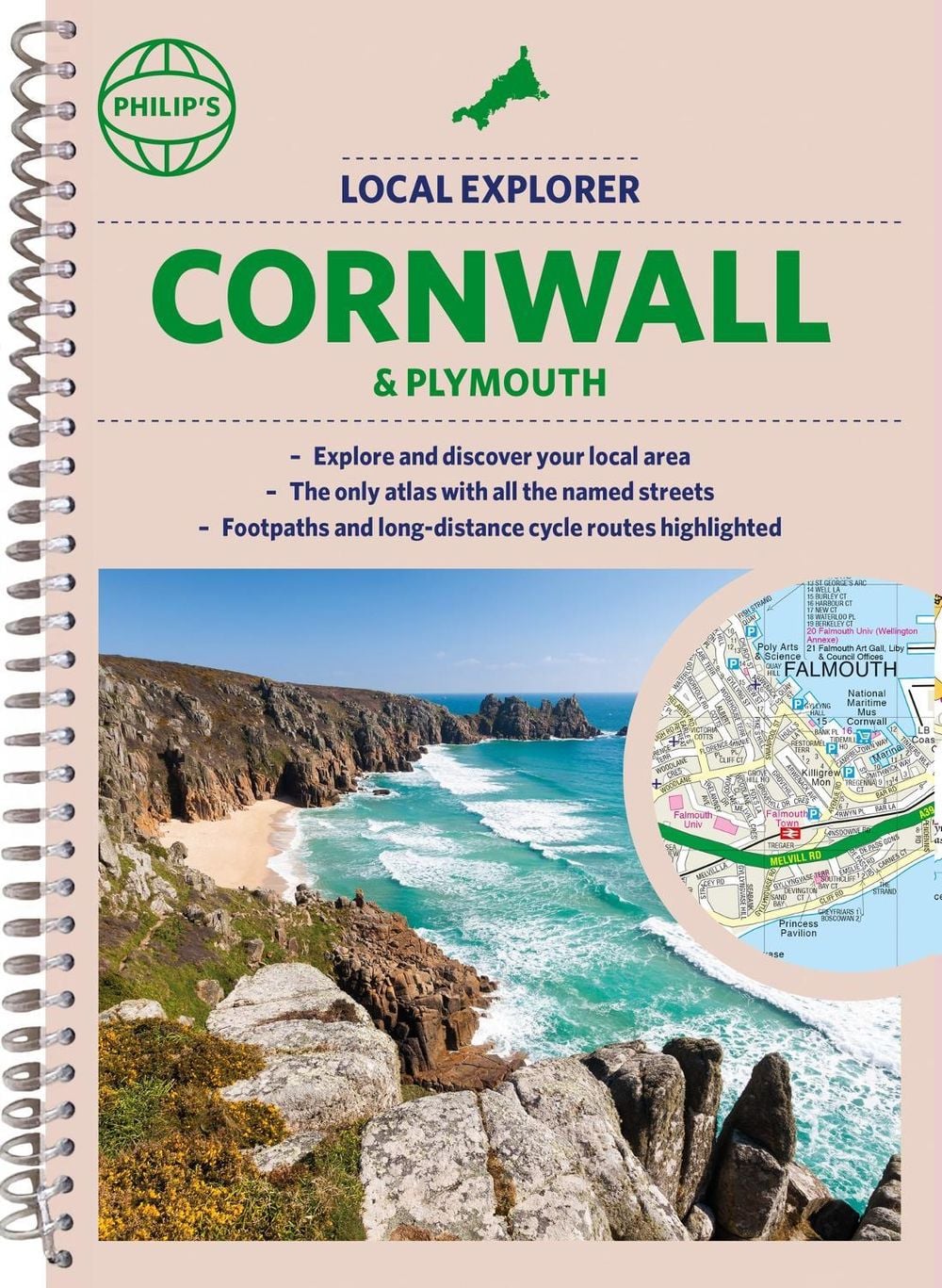 Philip's Local Explorer Street Atlas Cornwall & Plymouth by Philip's Maps - ISBN: 9781849075992