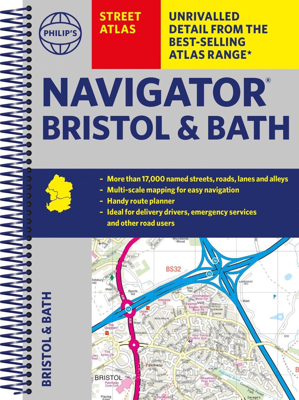 Philip's Navigator Street Atlas Bristol & Bath by Philip's Maps - ISBN: 9781849076012