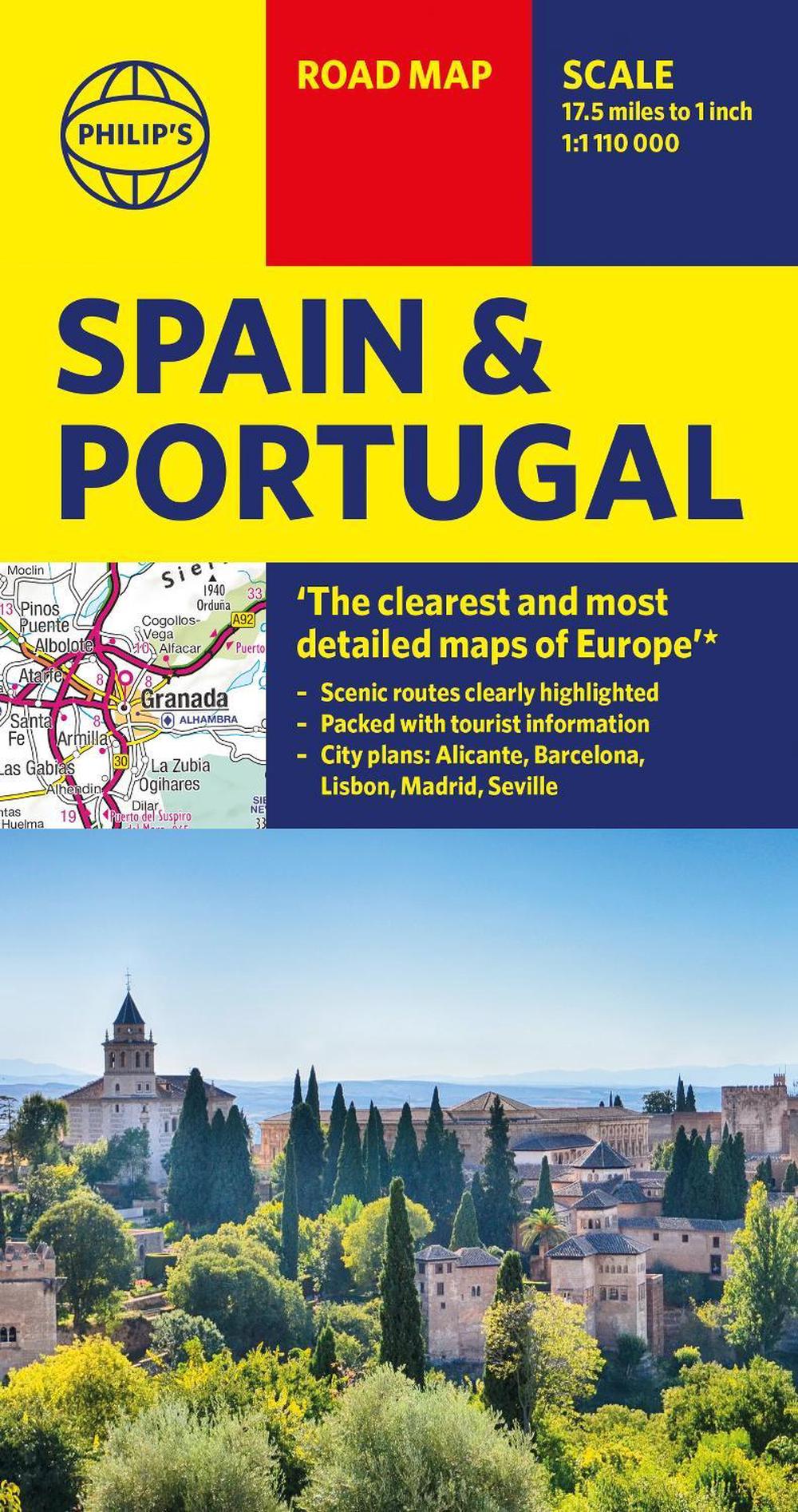 Philip's Spain and Portugal Road Map by Philip's Maps - ISBN: 9781849076296