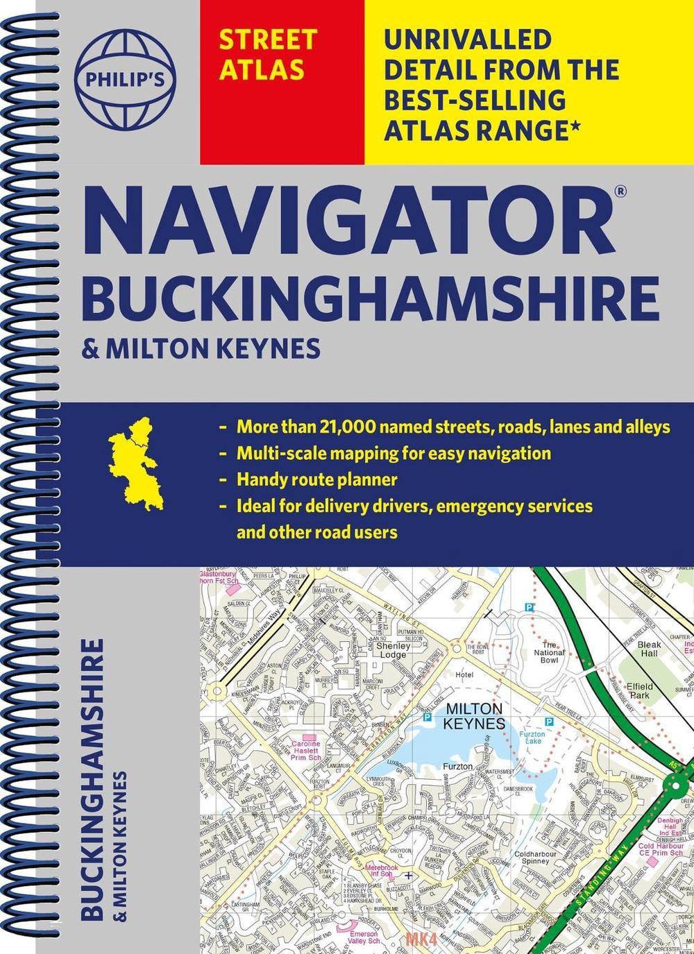 Philip's Navigator Street Atlas Buckinghamshire and Milton Keynes by Philip's Maps - ISBN: 9781849076333