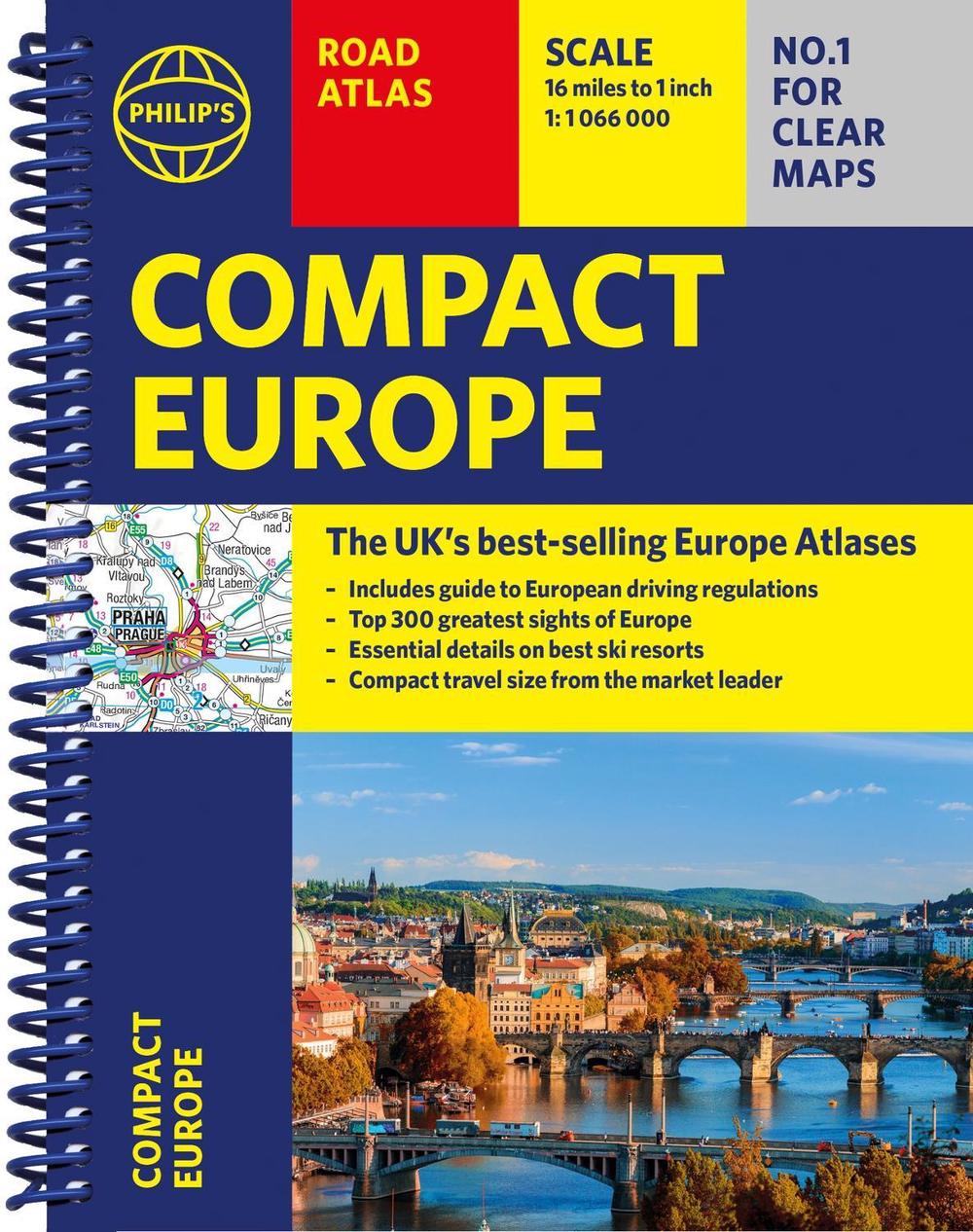 Philip's Compact Atlas Europe, 9781849076487